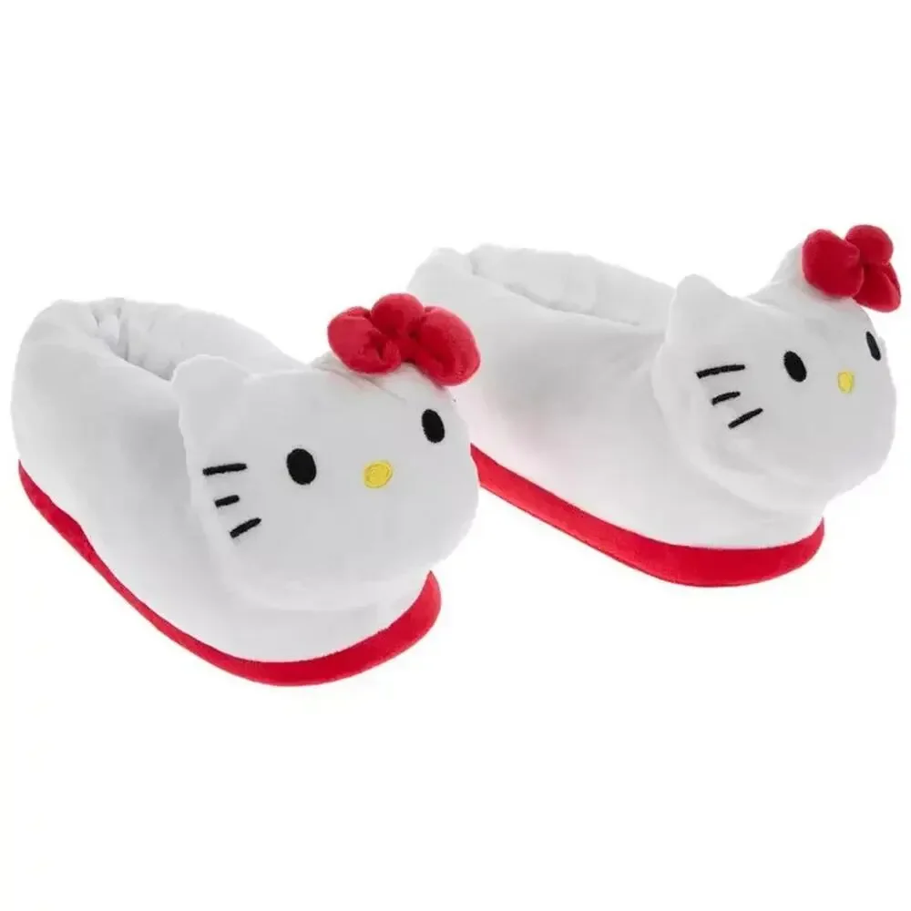 Hello Kitty Plush Slippers – Little Kid Size 2/3 – Brand New